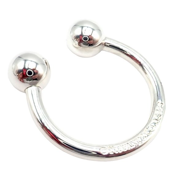 Vintage Tiffany & Co. Silver Classic Ball Keychain Keyring - Picture 8 of 16